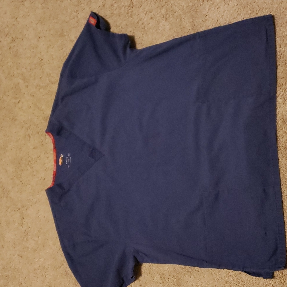 Blue dickies scrub top